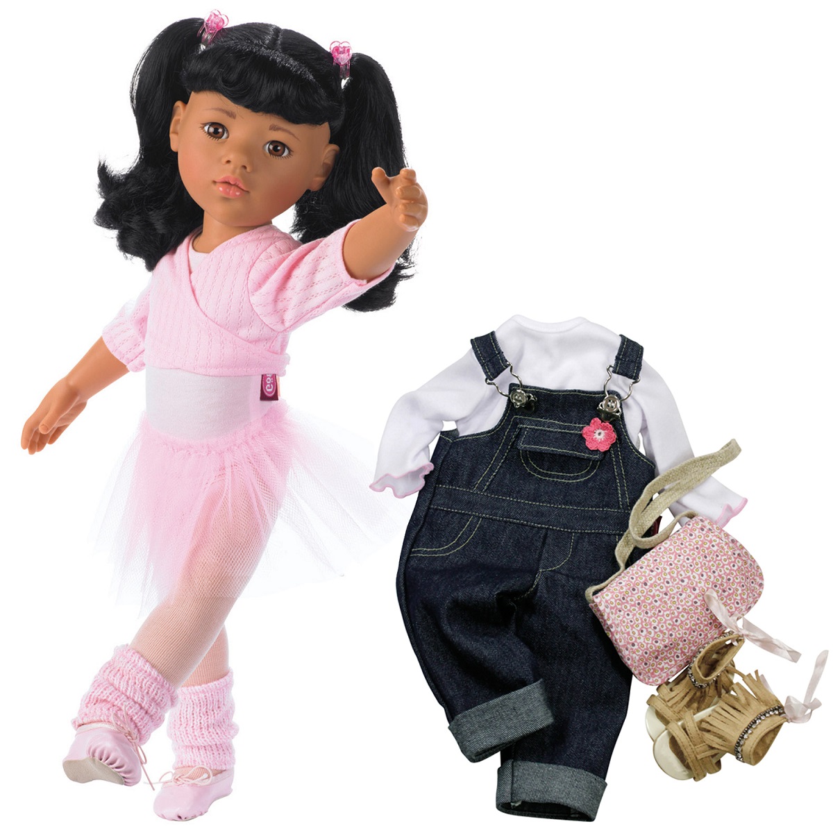 Кукла Ханна балерина азиатка, с 2 комплектами одежды  